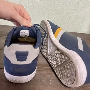Lacoste Men’s Sneakers Navy Blue Tennis Shoes ? 
US Mens Size 10 Lacoste Graduate Vulc TS US Fashion Sneaker Shoe - Dark Blue  main image 4